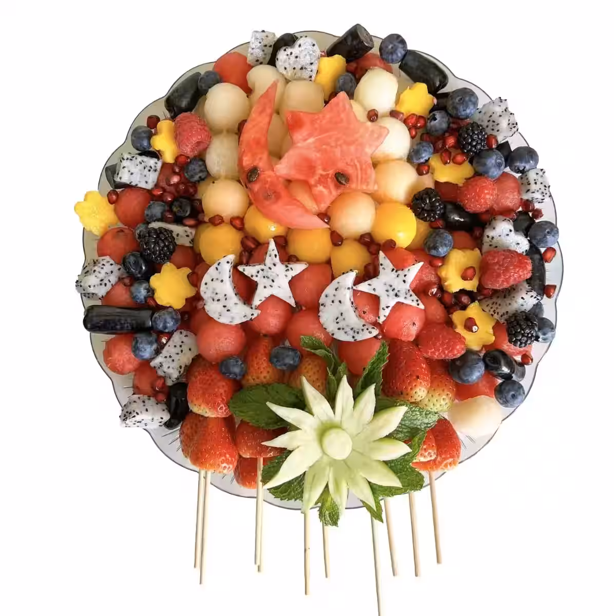Fruit Platter With 10 Skewers